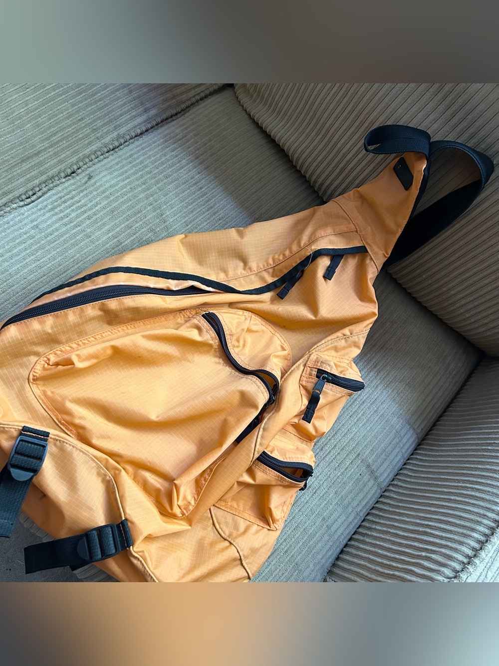 Vintage GAP Y2K Sling Bag Backpack ORANGE Crossbody Shoulder Tactical Gorpcore